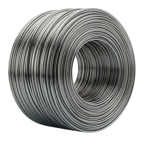 A high-quality coil of stainless steel 304 wire for industrial manufacturing, provided by a leading SS 304 wire supplier in India.